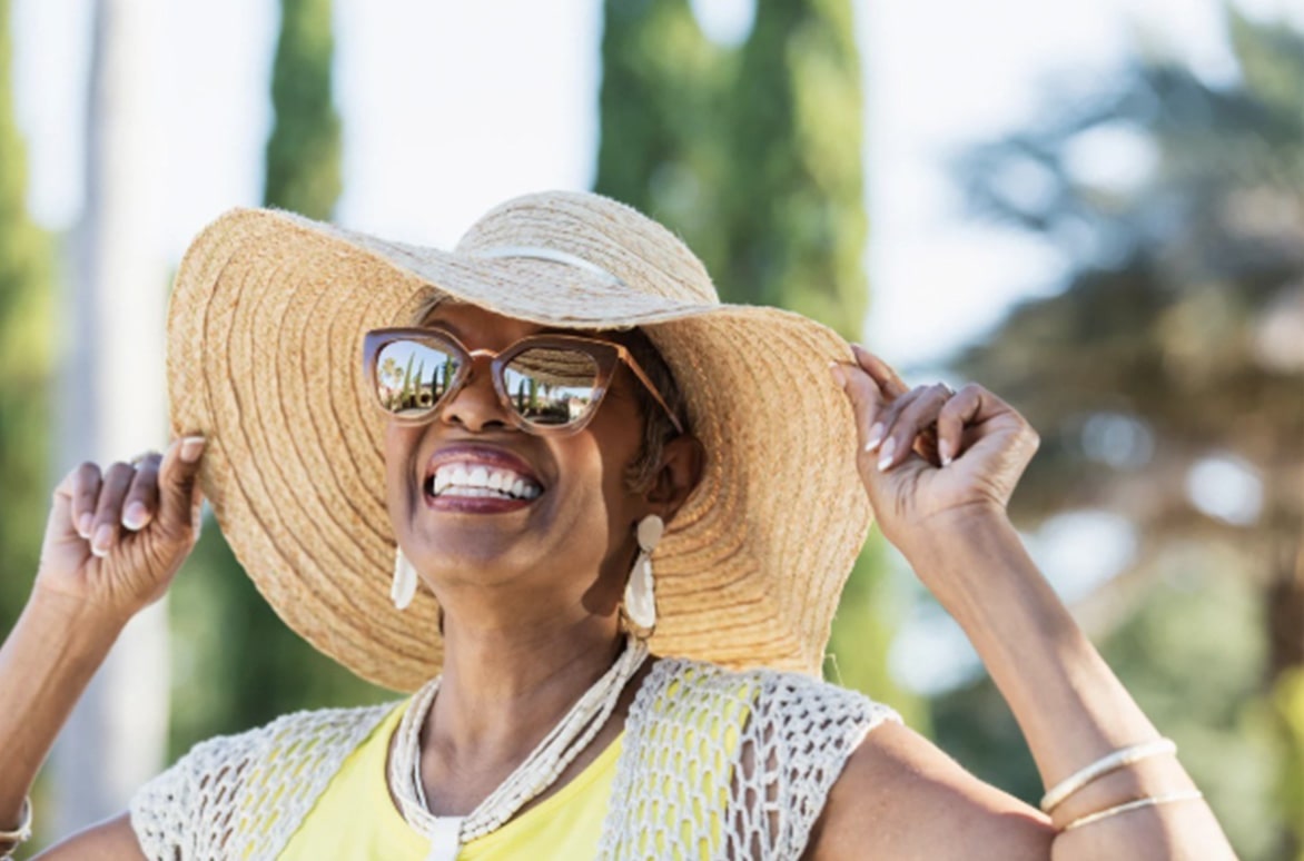 The woman enjoying her active lifestyle senior woman enjoying her active lifestyle at a retirement community